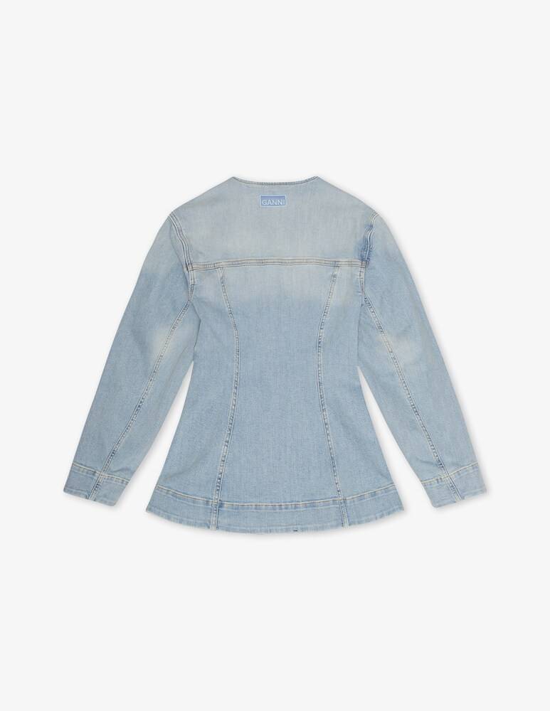 Ganni Blazer aderente in denim colorato Spedizione Gratuita