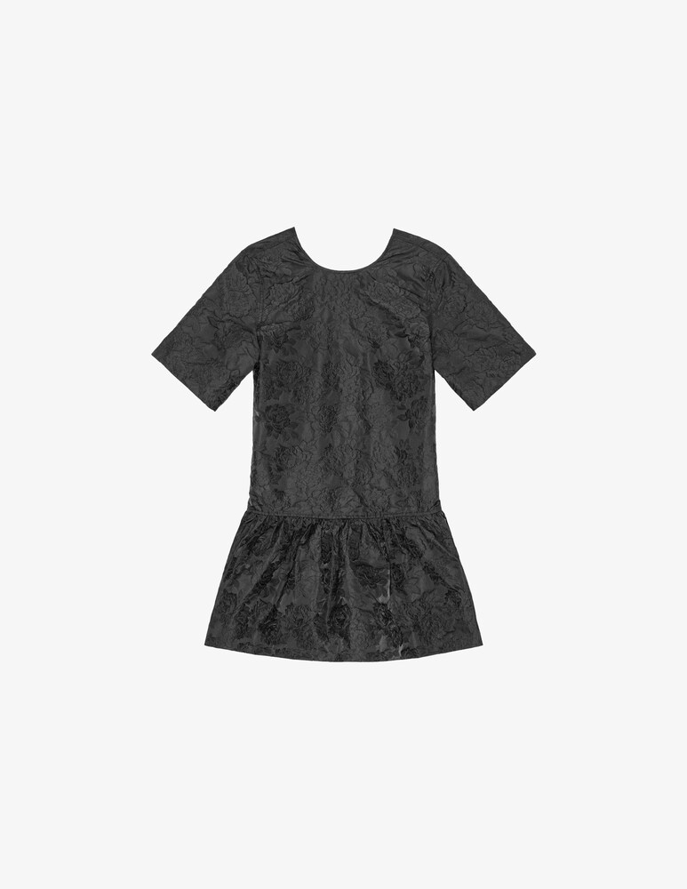 Ganni Miniabito con schiena scoperta in jacquard botanico Saldi