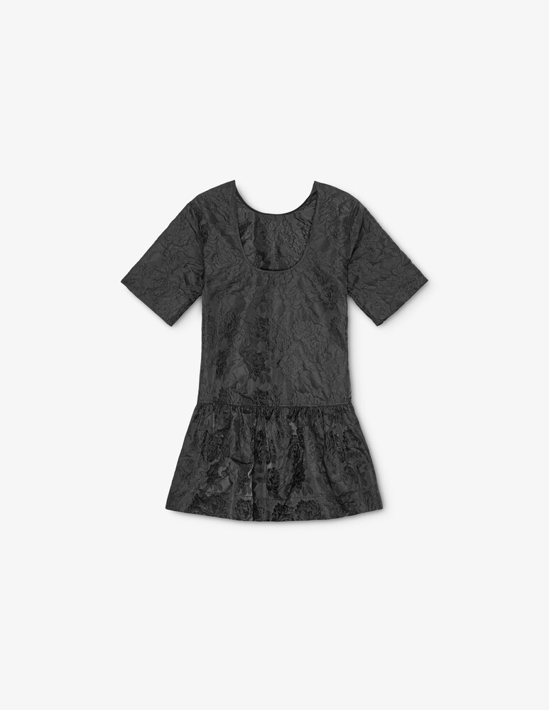 Ganni Miniabito con schiena scoperta in jacquard botanico Saldi