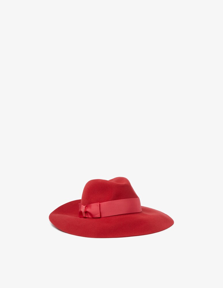 Borsalino Feltro rasato sfoderato cinta cannete 4 cm Enormi sconti