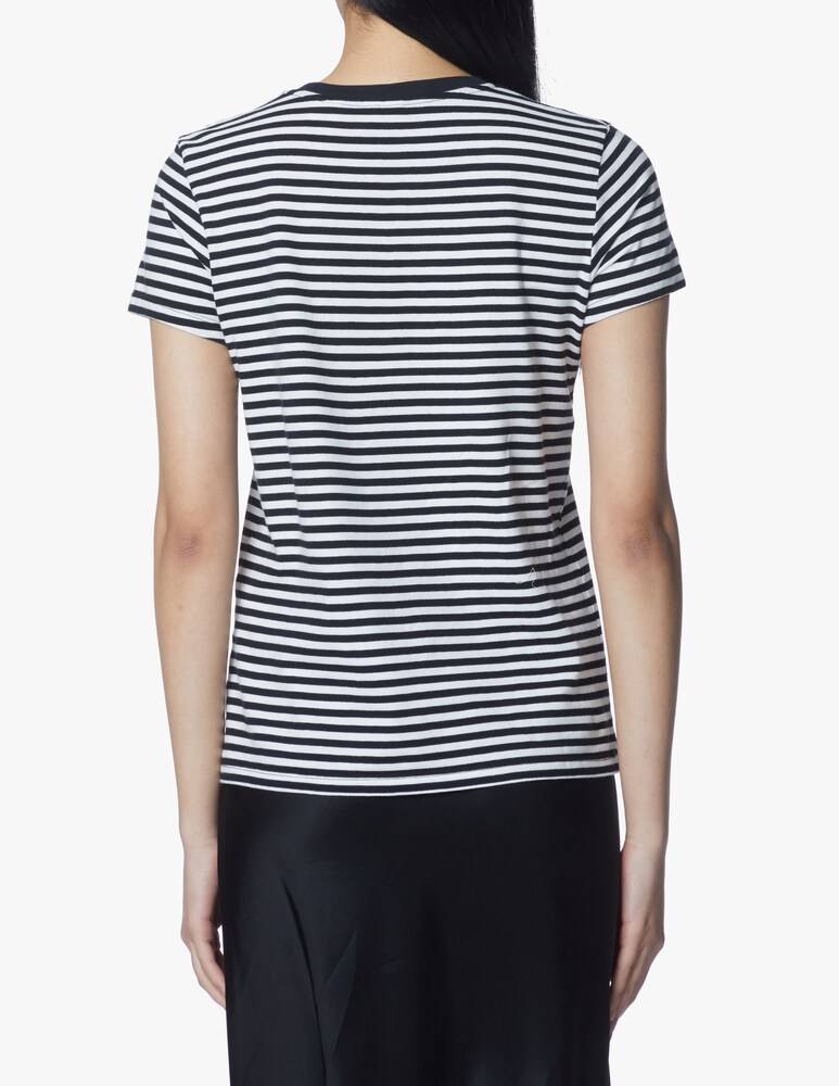 Levi's T-shirt a manica corta con righe Chest It - nero Outlet