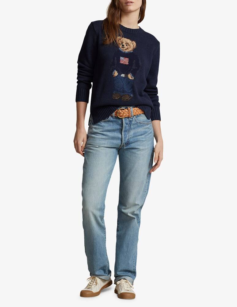 Polo Ralph Lauren Maglione in misto cotone e lino Bear Enormi sconti