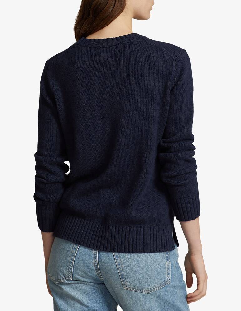 Polo Ralph Lauren Maglione in misto cotone e lino Bear Enormi sconti
