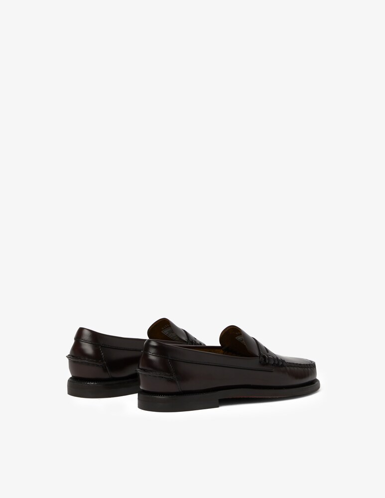 Sebago Mocassino in cuio classico - Rosso Prezzo Ridotto