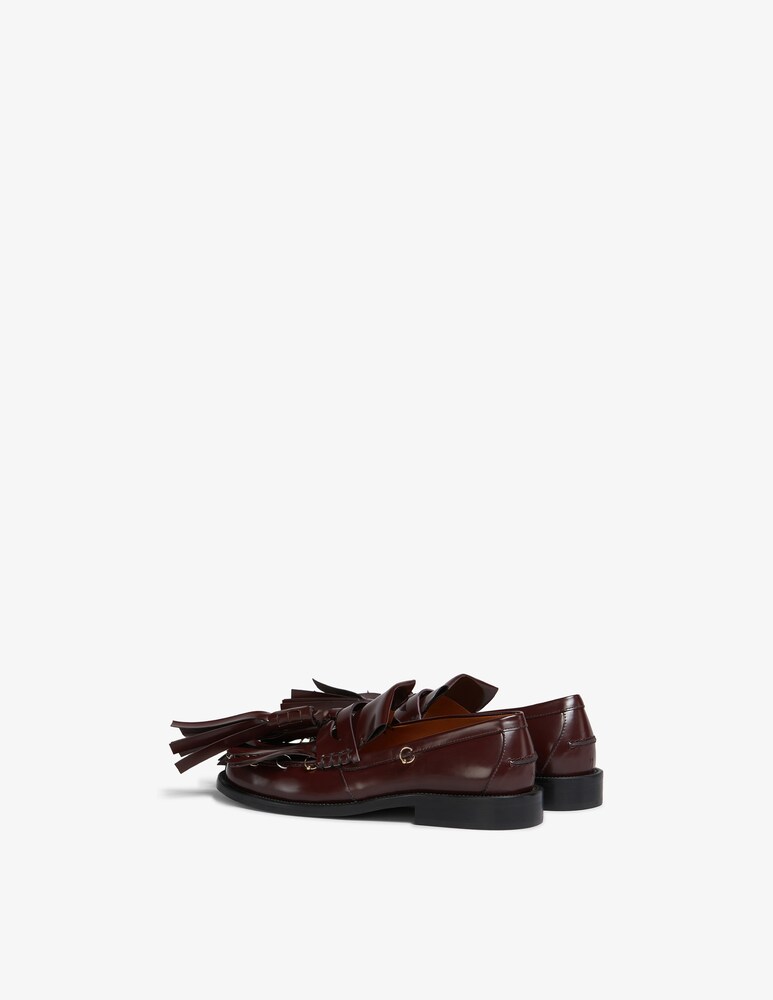 Marni Mocassino bambi in pelle con maxi nappine Offerta Giorno del Papà