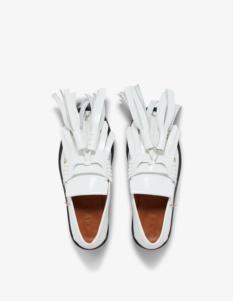 Marni Mocassino bambi in pelle con maxi nappine Offerta San Valentino