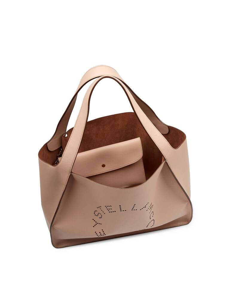 Stella McCartney Tote Bag Stella con logo - beige Super sconto
