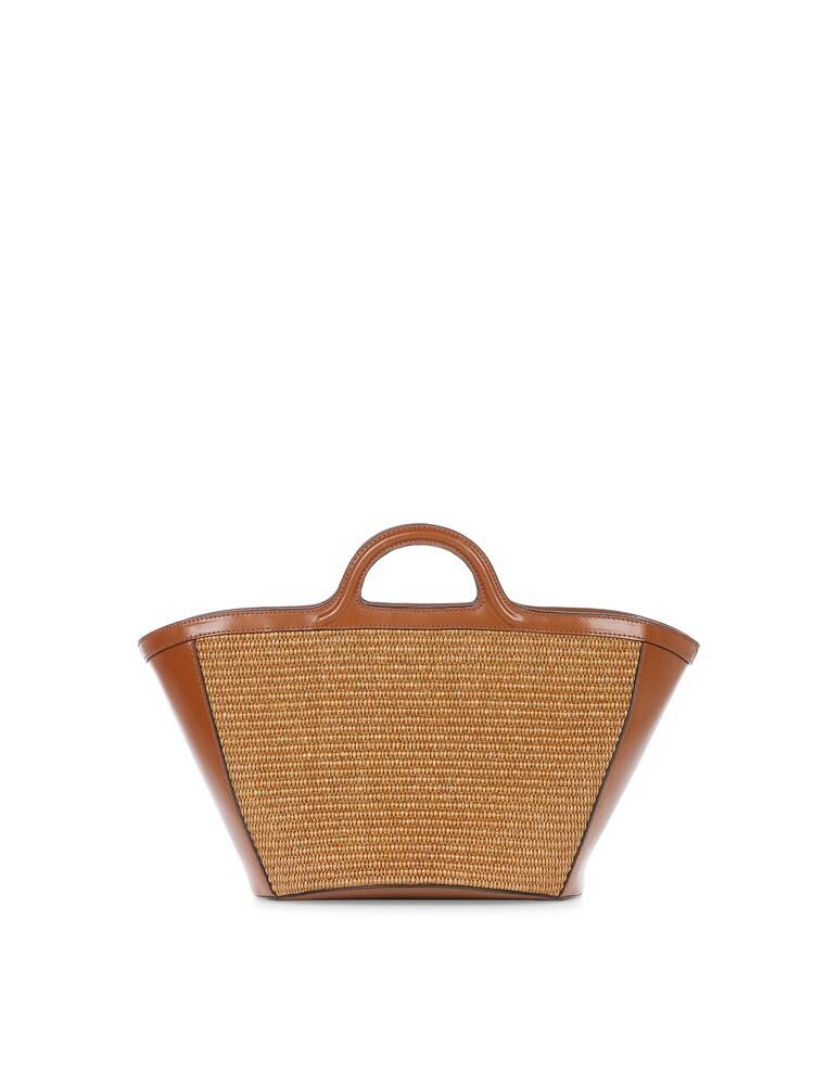 Marni Borsa in pelle e rafia - marrone 50% di sconto per tempo limitato