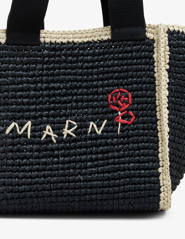 Marni Sillo borsa shopper in maglia macramé effetto rafia Spedizione Gratuita
