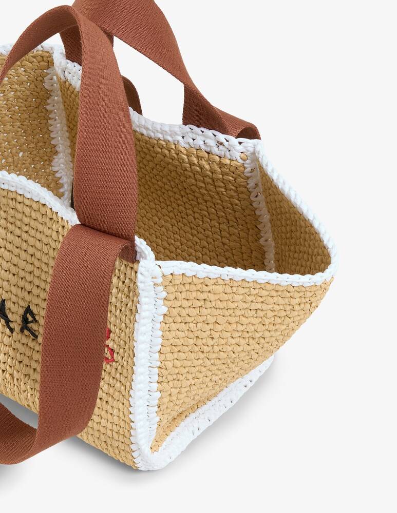 Marni Sillo borsa shopper in maglia macramé effetto rafia Pezzi Unici