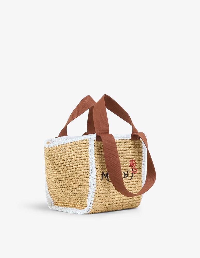Marni Sillo borsa shopper in maglia macramé effetto rafia Pezzi Unici