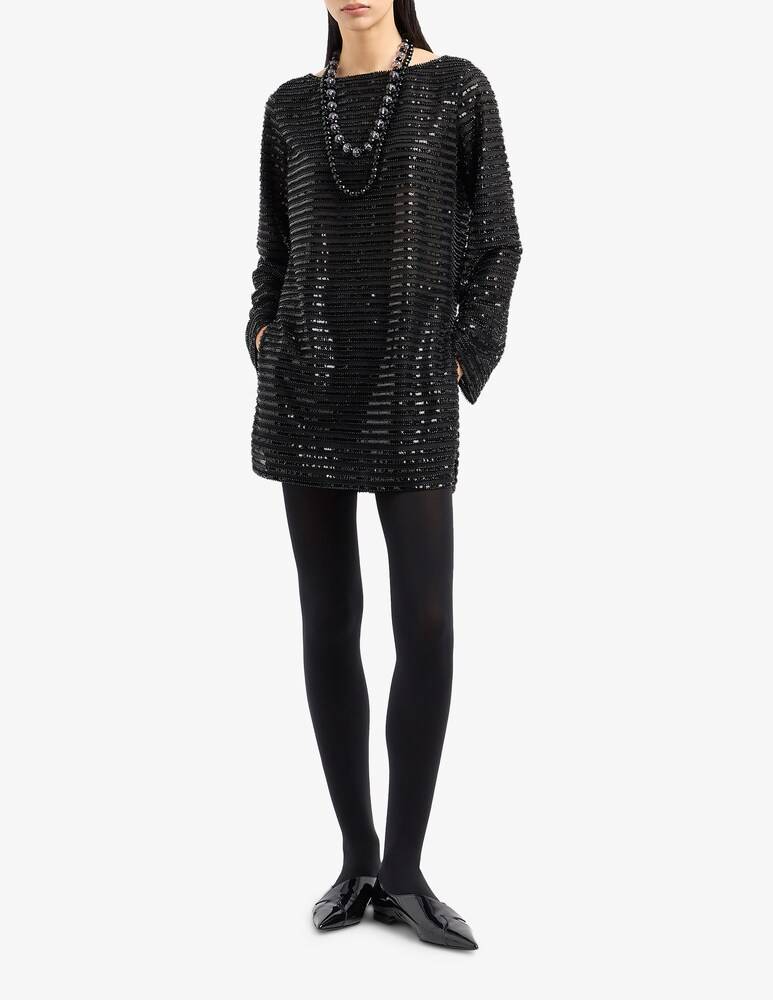 Emporio Armani Vestito corto a manica lunga In Vendita