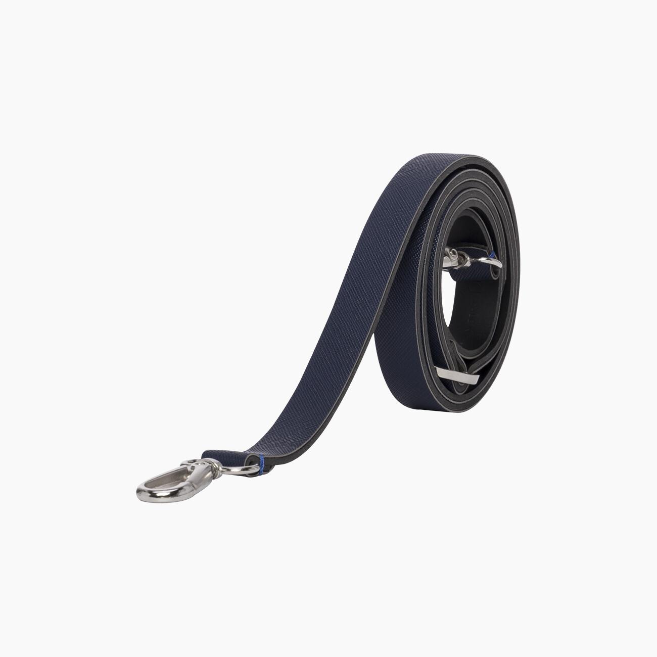 Tracolla extraslim tessuto sintetico blu navy In Saldo