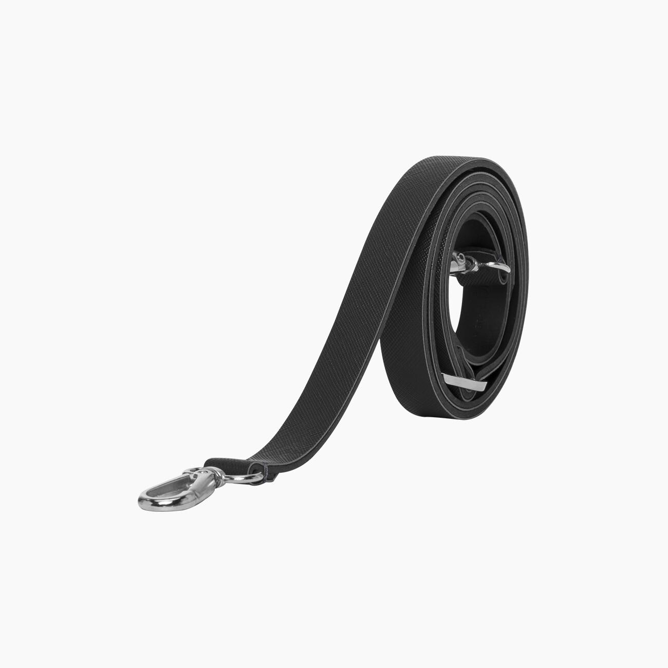 Tracolla extraslim tessuto sintetico nera Nuova