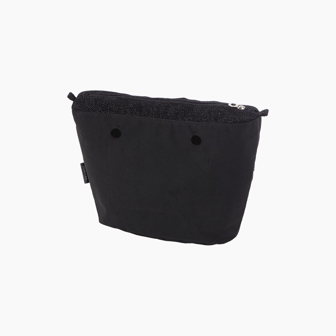 Sacca interna O bag mini lurex spinato nero/argento Acquista Ora