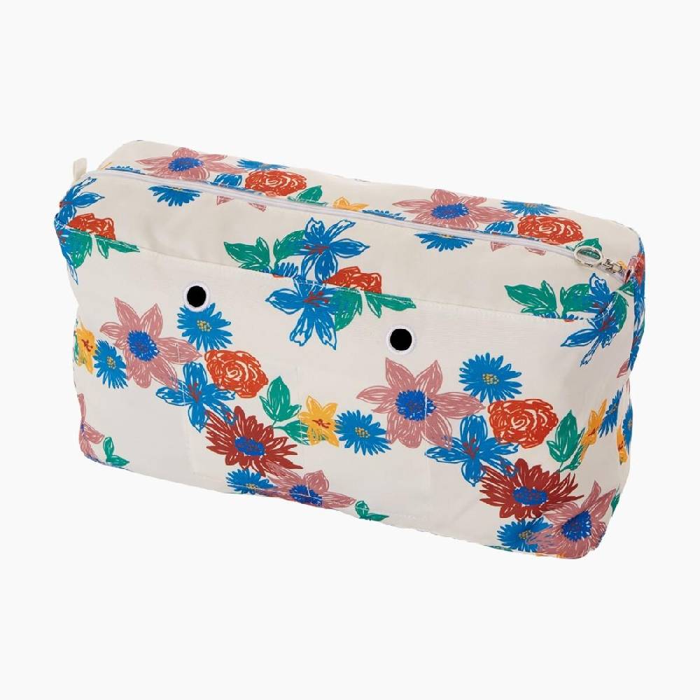 Sacca interna erika multicolor stampa fiore O bag beach Vendita Economica