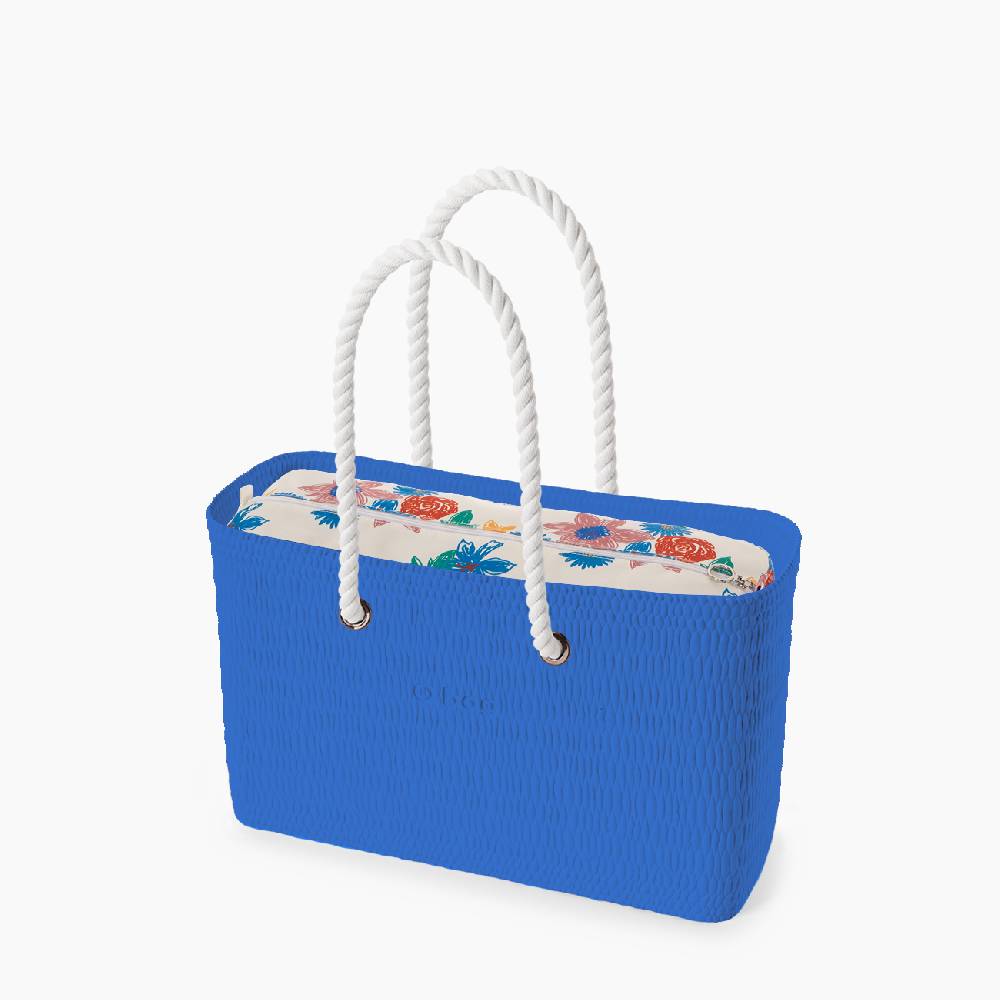 O bag beach marina e bianco stampa fiori Offerta Pasqua