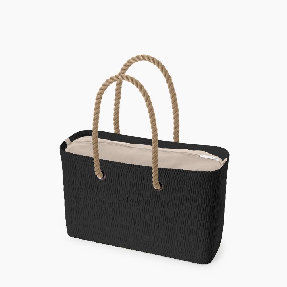 O bag beach nero e naturale Offerta migliore