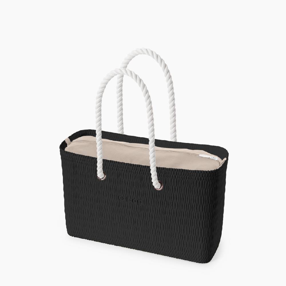 O bag beach nero, naturale e bianco Latest fashion