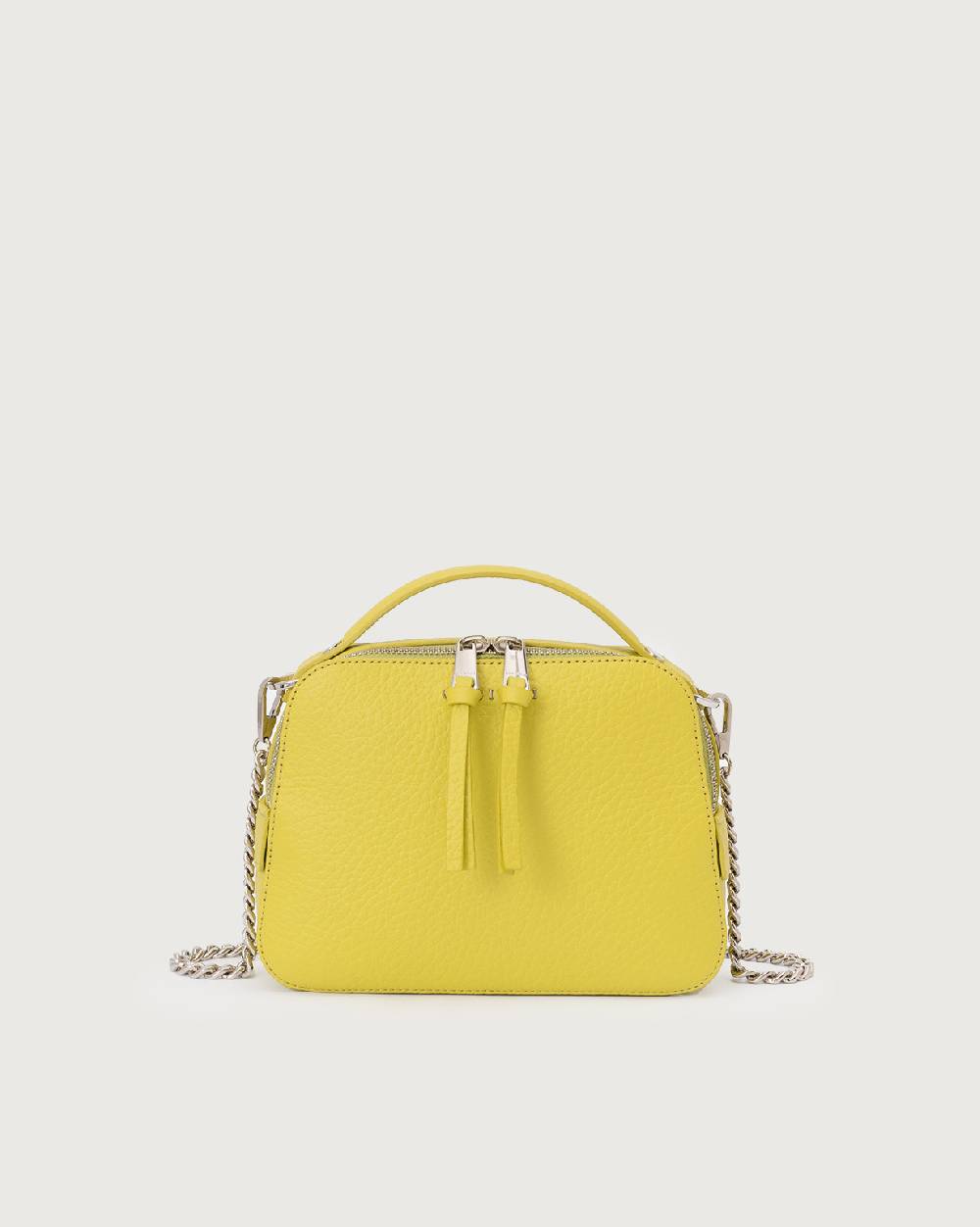 Orciani Mini Bag Chéri Soft in pelle a mano con tracolla Consegna Veloce