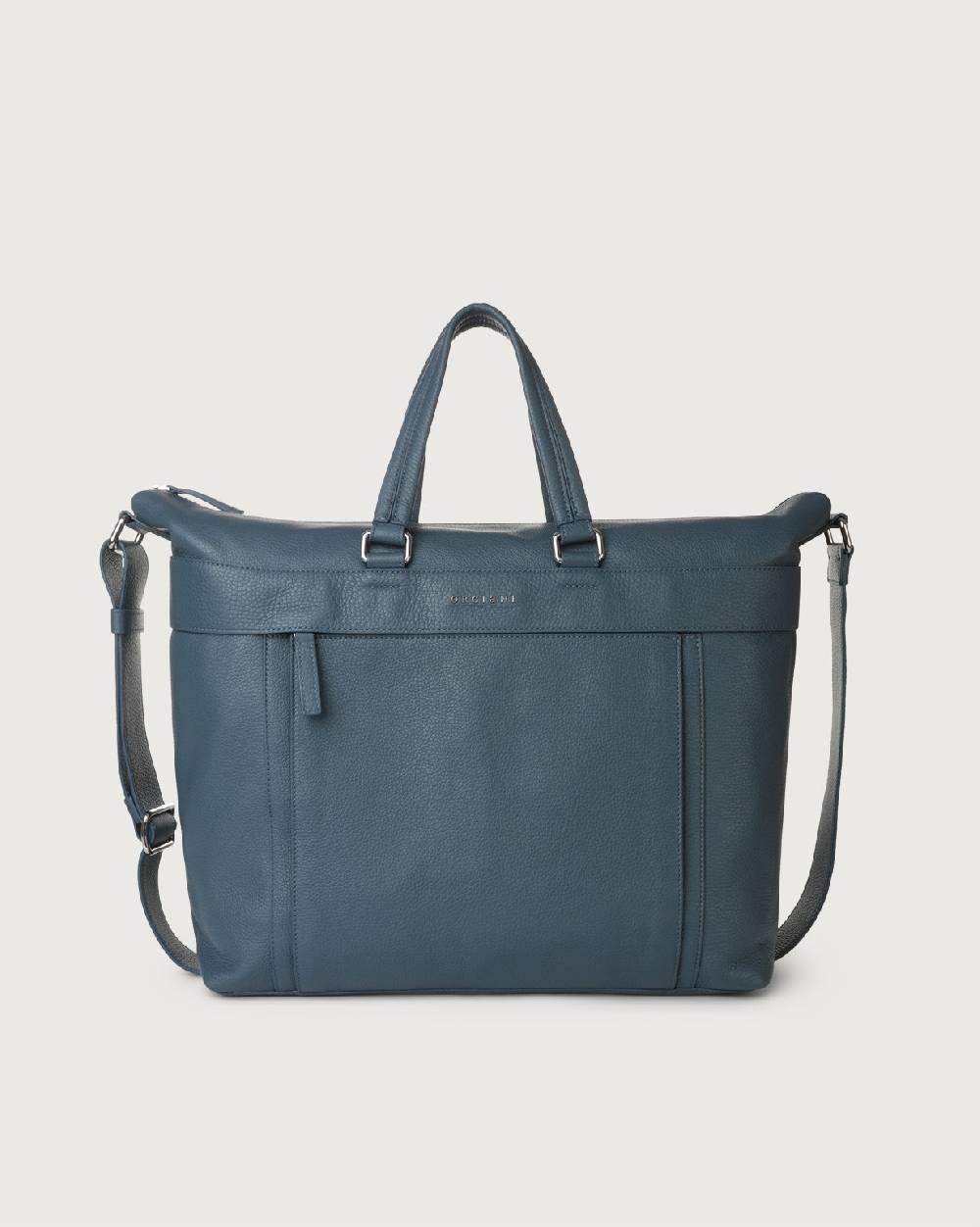 Orciani Borsa a mano e a tracolla grande Micron in pelle Sottocosto