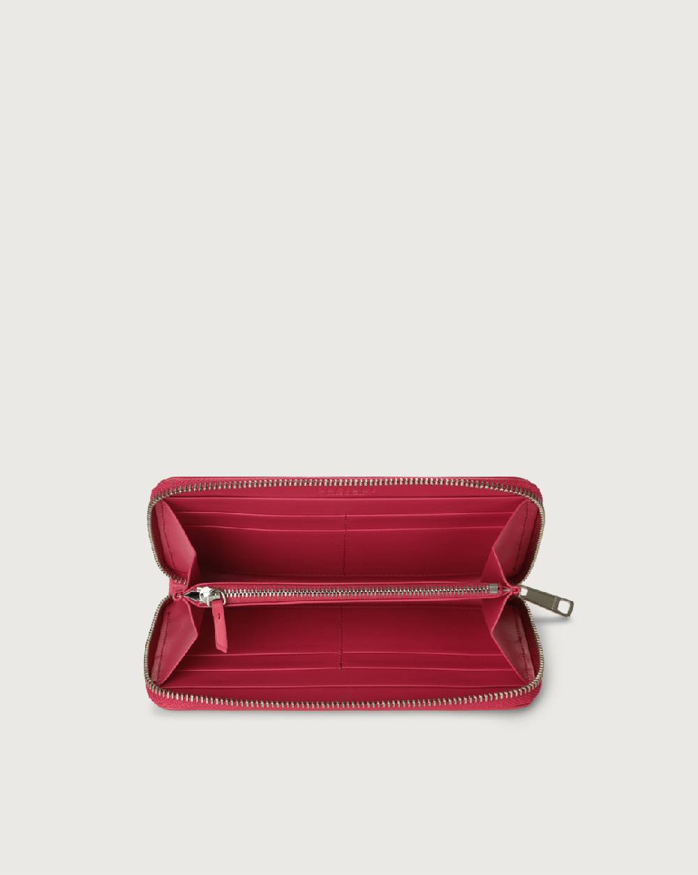 Orciani Portafoglio grande Liberty in pelle con zip Saldi Di Fabbrica