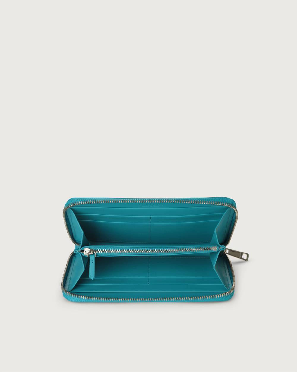 Orciani Portafoglio grande Liberty in pelle con zip Negozio