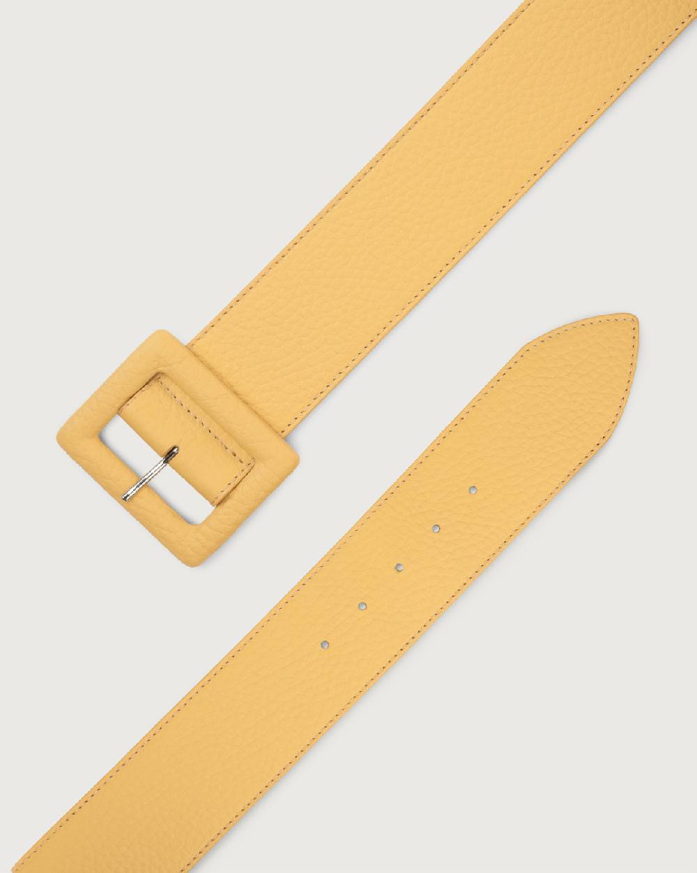 Orciani Cintura alta Soft in pelle con fibbia rivestita In Linea