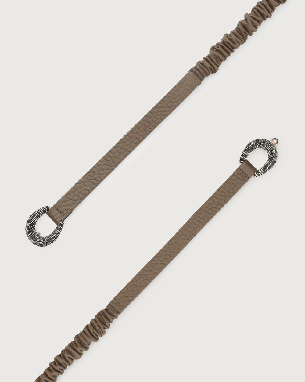 Orciani Cintura Soft in pelle elasticizzata con fibbia ad incastro 1,5 cm Spedizione Gratuita