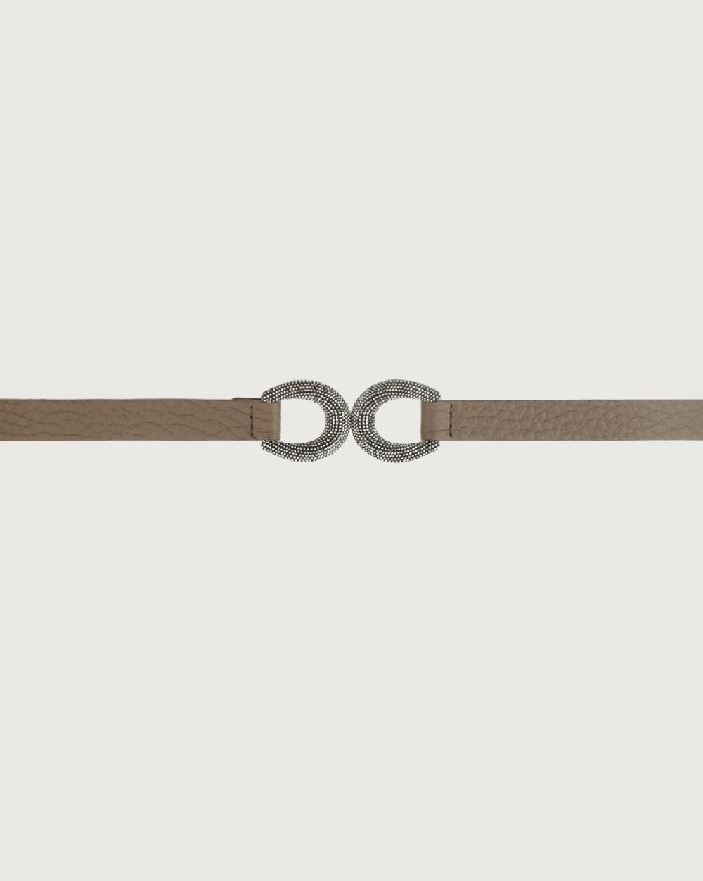 Orciani Cintura Soft in pelle elasticizzata con fibbia ad incastro 1,5 cm Spedizione Gratuita