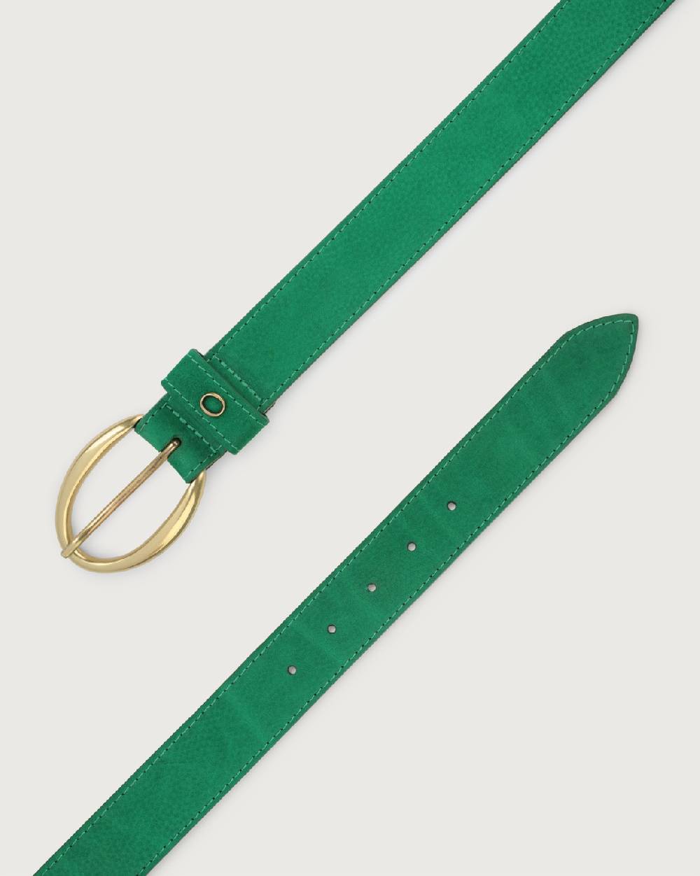 Orciani Cintura Nabucco in nubuck con monogram Qualità Garantita