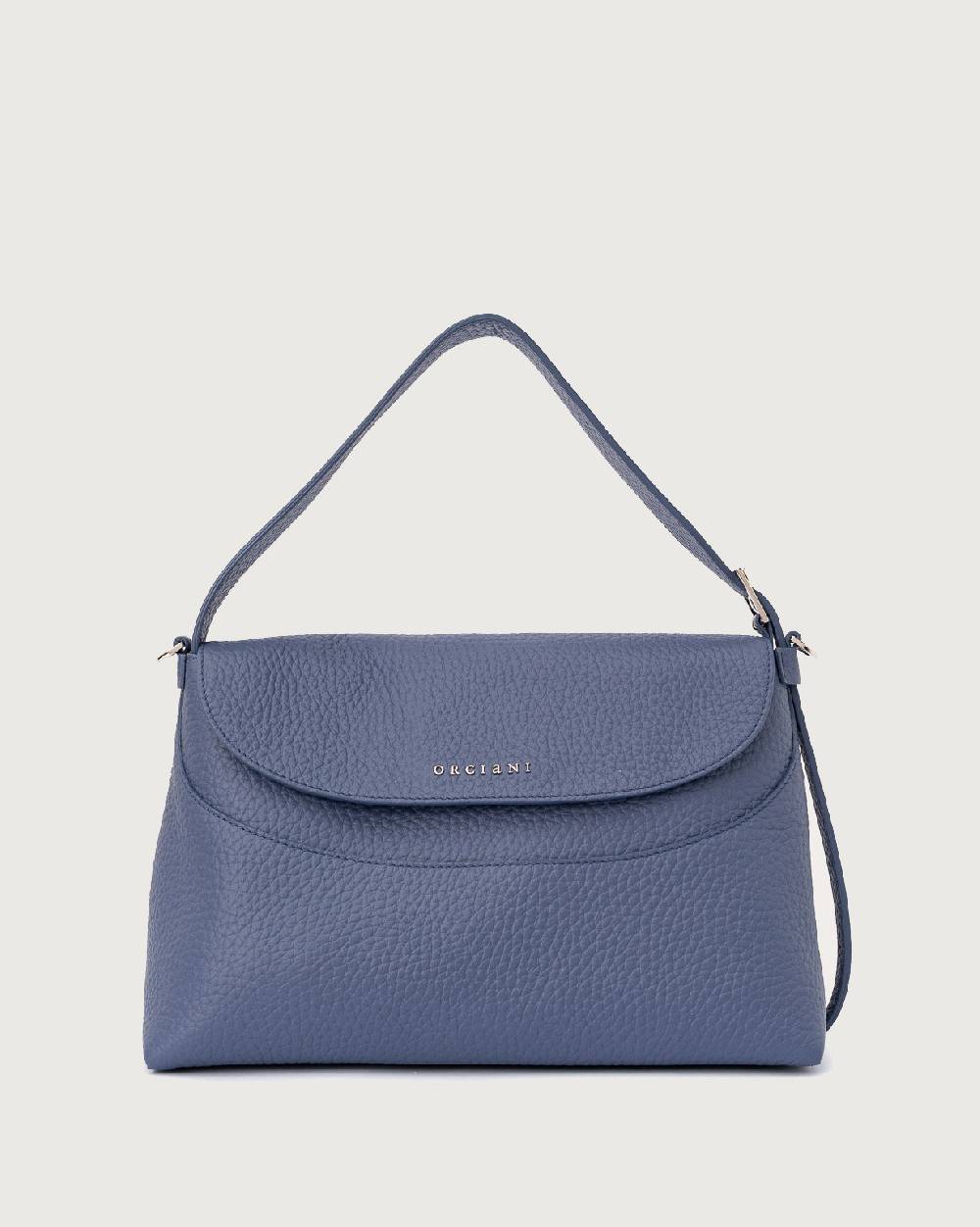 Orciani Borsa a spalla Nana Soft in pelle martellata con tracolla Economico