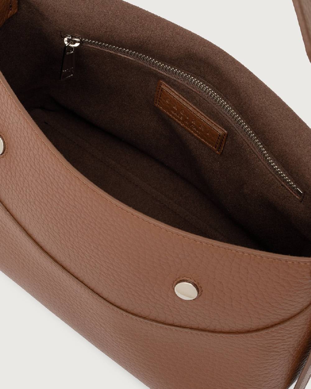 Orciani Borsa a spalla Nana Soft in pelle martellata con tracolla Saldi