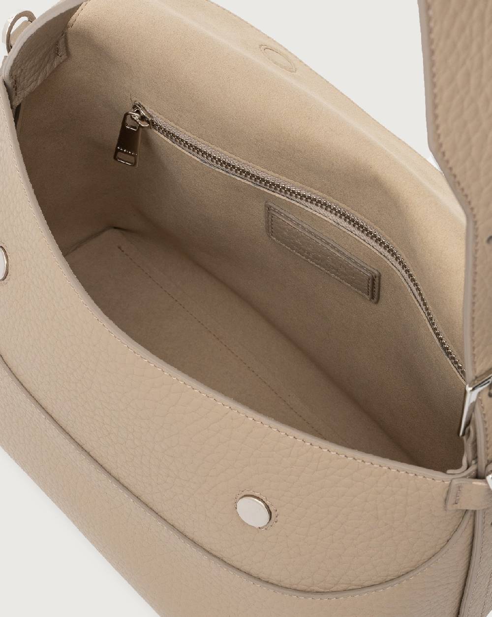 Orciani Borsa a spalla Nana Soft in pelle martellata con tracolla Hotsell