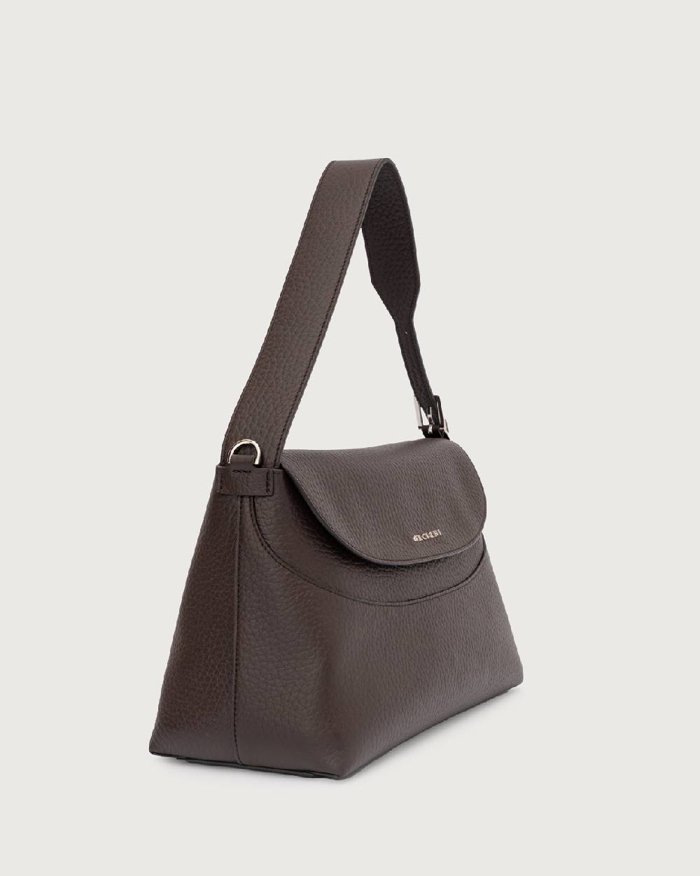 Orciani Borsa a spalla Nana Soft in pelle martellata con tracolla Vendita Economica