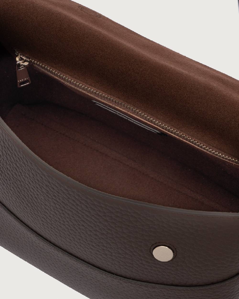 Orciani Borsa a spalla Nana Soft in pelle martellata con tracolla Vendita Economica