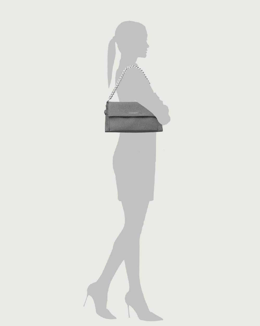 Orciani Borsa a spalla Missy Longuette Couture in pelle con tracolla 2025