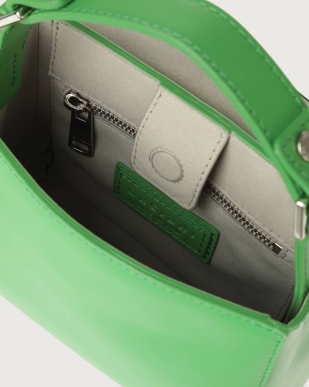 Orciani Borsa Sveva Vanity Mini a mano in pelle con tracolla Consegna Veloce