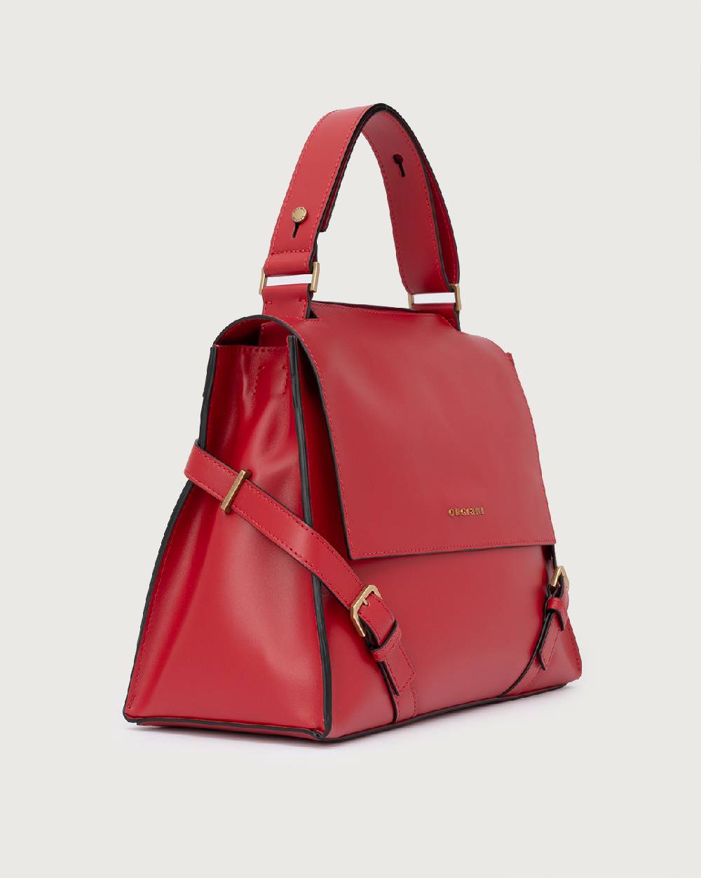 Orciani Borsa Sveva Couture Media a spalla in pelle con tracolla Affare Del Giorno