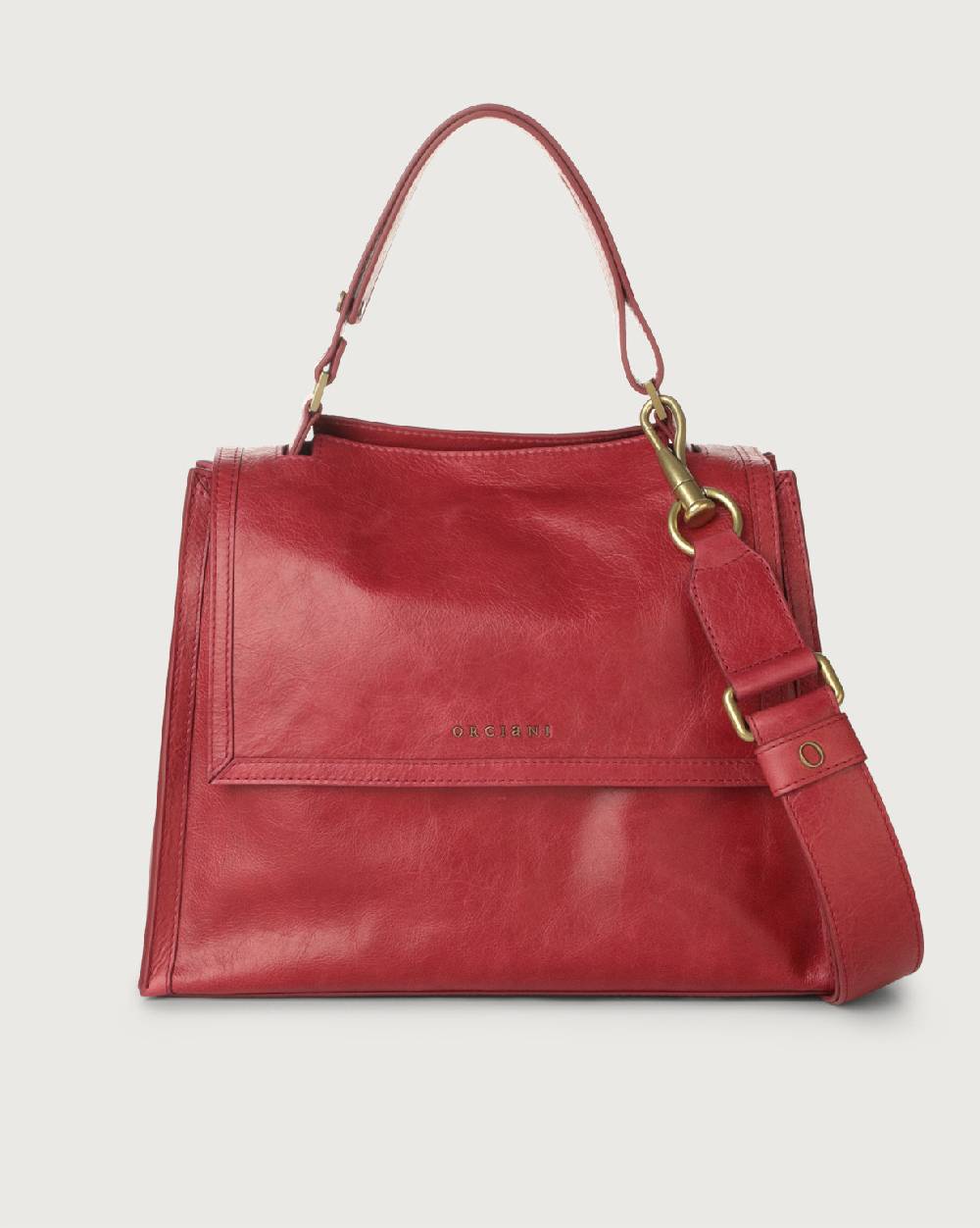Orciani Borsa Sveva Notturno Media in pelle con tracolla Convenienza