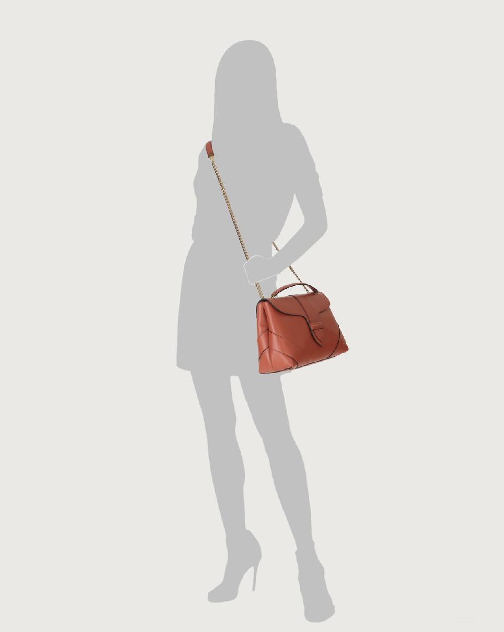 Orciani Borsa a spalla Alma m Couture in pelle Sconto
