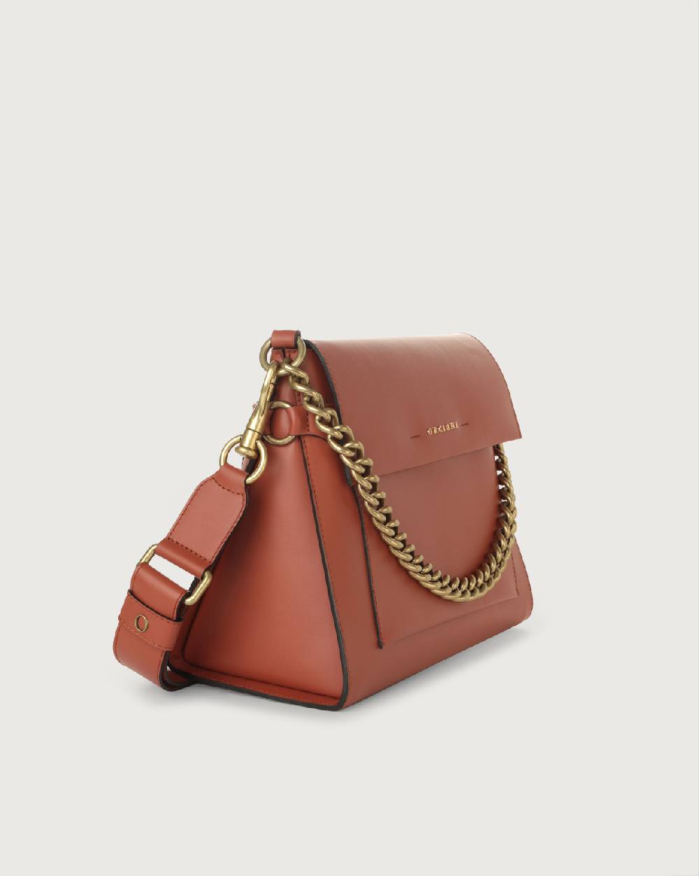 Orciani Borsa a spalla Missy Couture in pelle con catena e tracolla Offerta