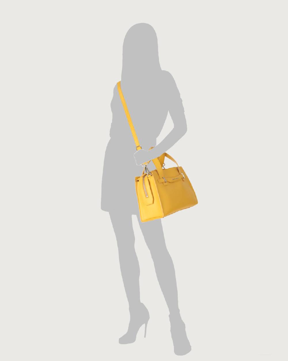 Orciani Borsa a mano POSH Medium Premium in pelle con tracolla Vendite Flash