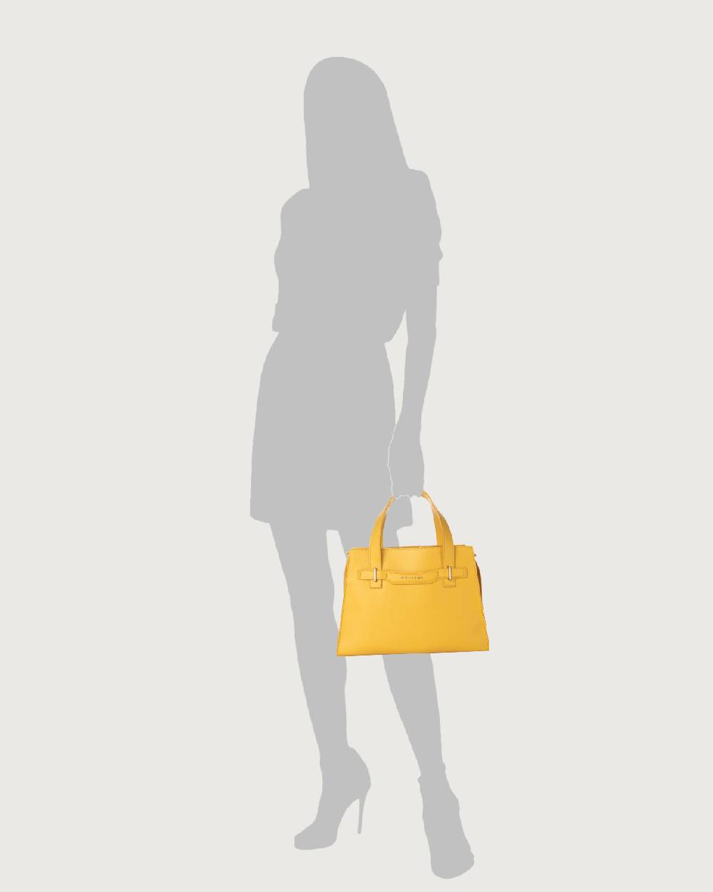 Orciani Borsa a mano POSH Medium Premium in pelle con tracolla Vendite Flash