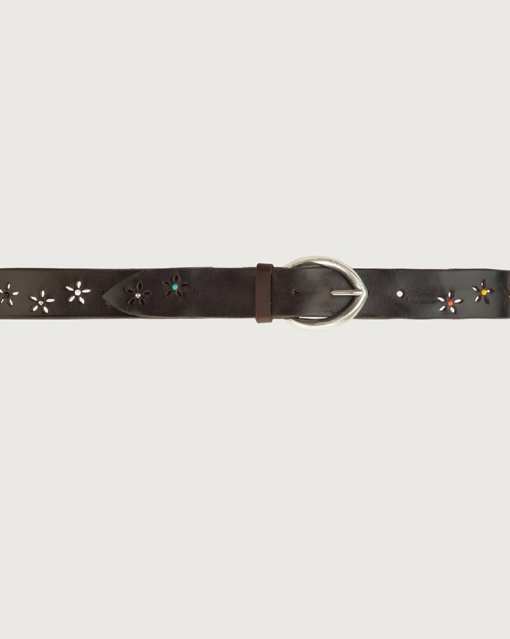 Orciani Cintura Bull Soft B in cuoio con borchie 2025
