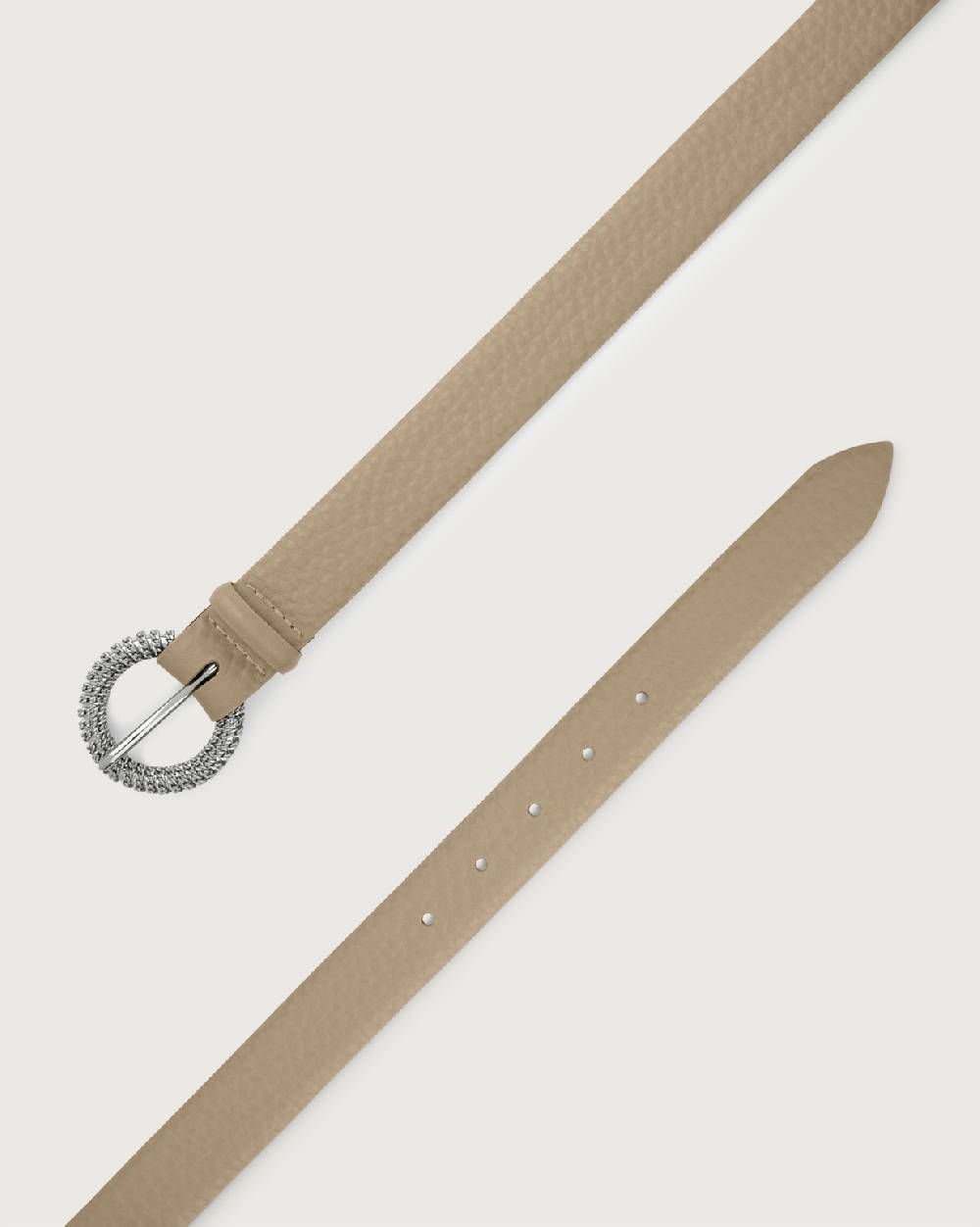 Orciani Cintura Soft in pelle fibbia chain Negozi Online