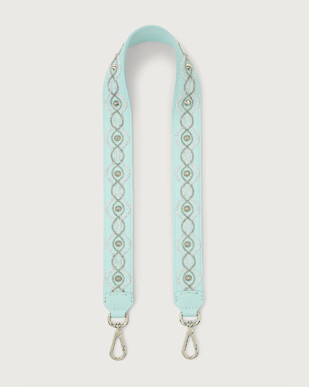 Orciani Tracolla White Chain in pelle