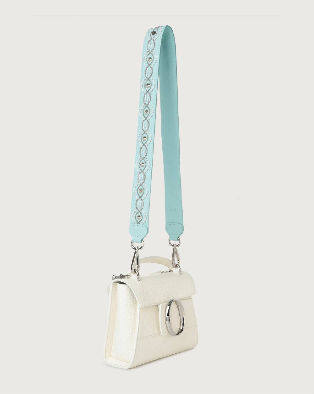 Orciani Tracolla White Chain in pelle Novità