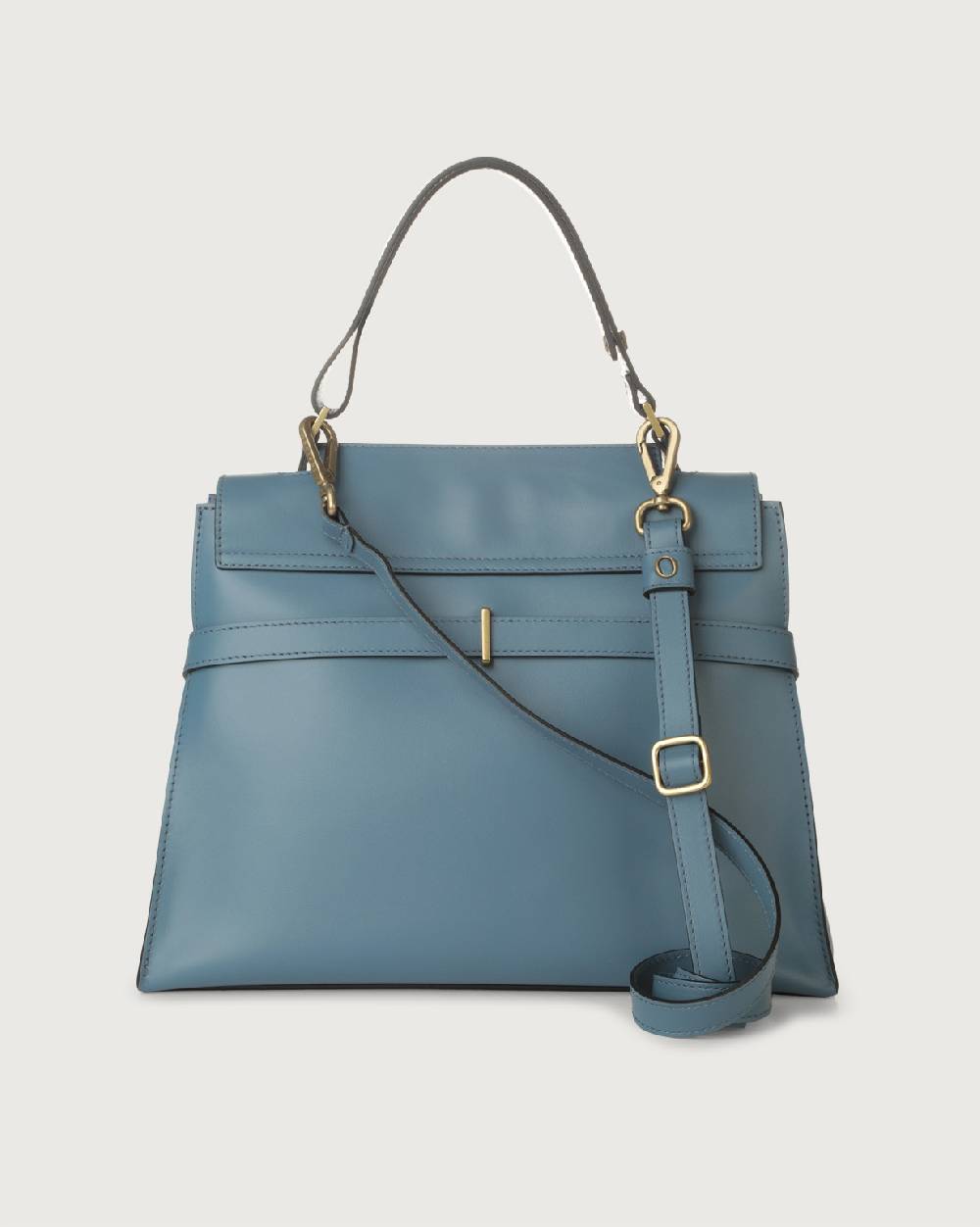 Orciani Borsa Sveva Couture Media a spalla in pelle con tracolla In Vendita