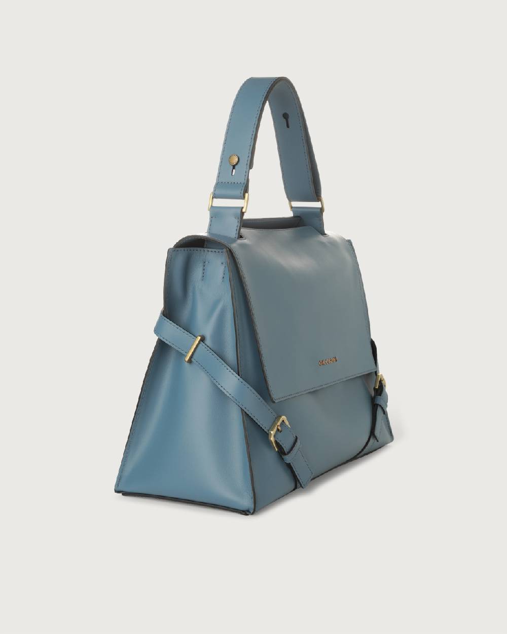 Orciani Borsa Sveva Couture Media a spalla in pelle con tracolla In Vendita